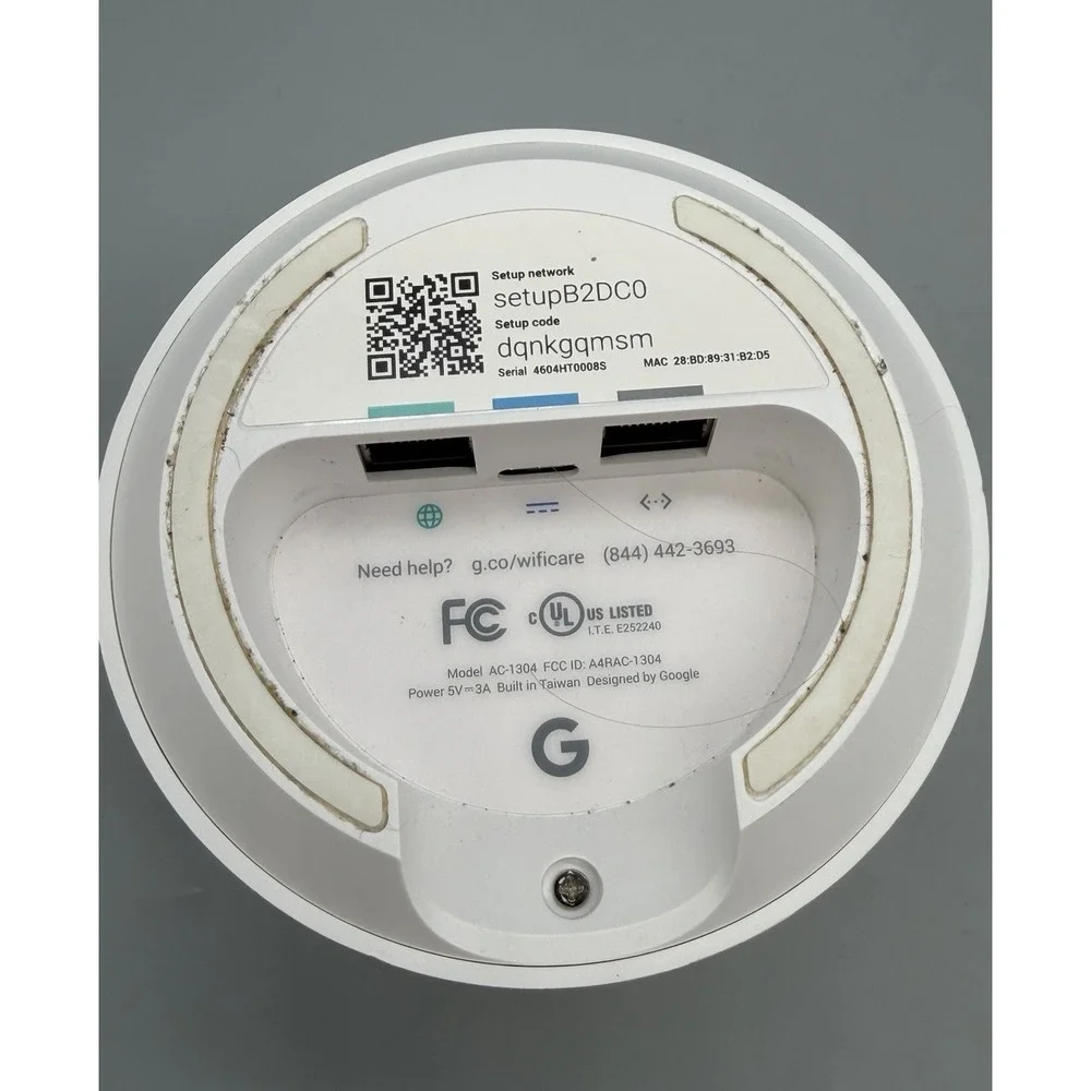 Google Router WiFi Point (AC-1304) & Power Cord